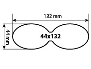 Наклейка фигурная 44х132 мм