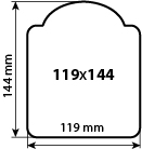 Наклейка фигурная 119х144 мм