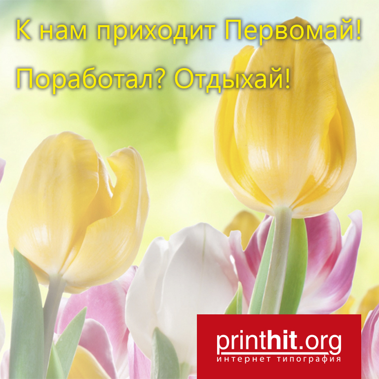 Скорее поздравленья принимай, ведь на дворе весна и Первомай!